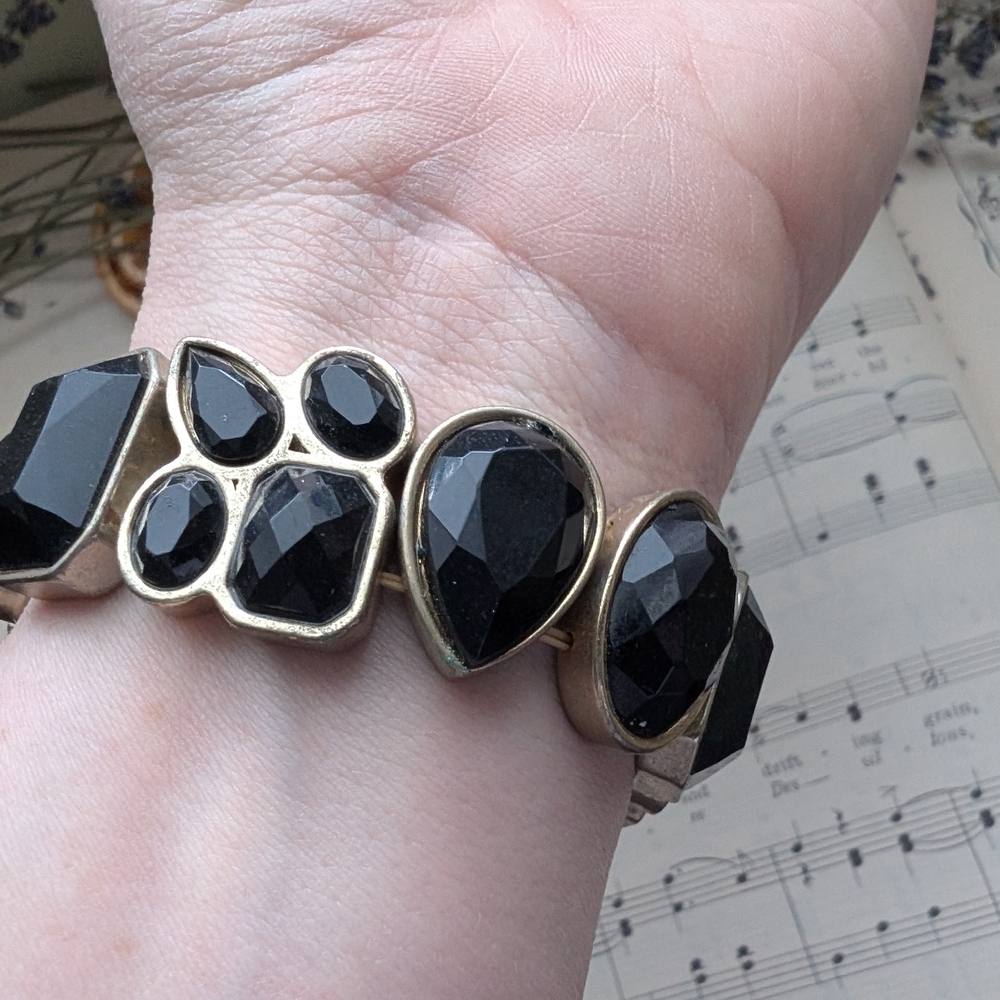 Black Gemstone Bracelet